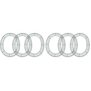 2894 3pcs Round Wreath Frame Christmas Wreath Forms - 11.8 Inch Egg Shaped